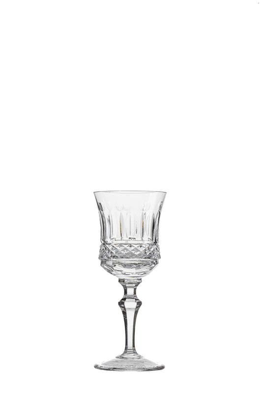 Mozart Liquor Crystal Glass, Set Of 6 - Flute Line
